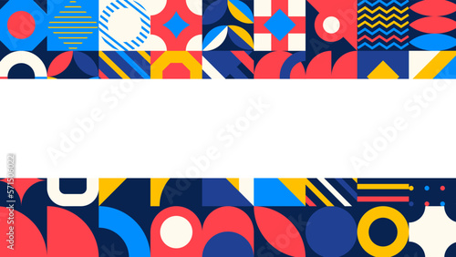 Gradient geometric shape colorful vector background