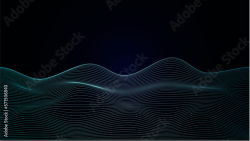 wave image illustration gradient color