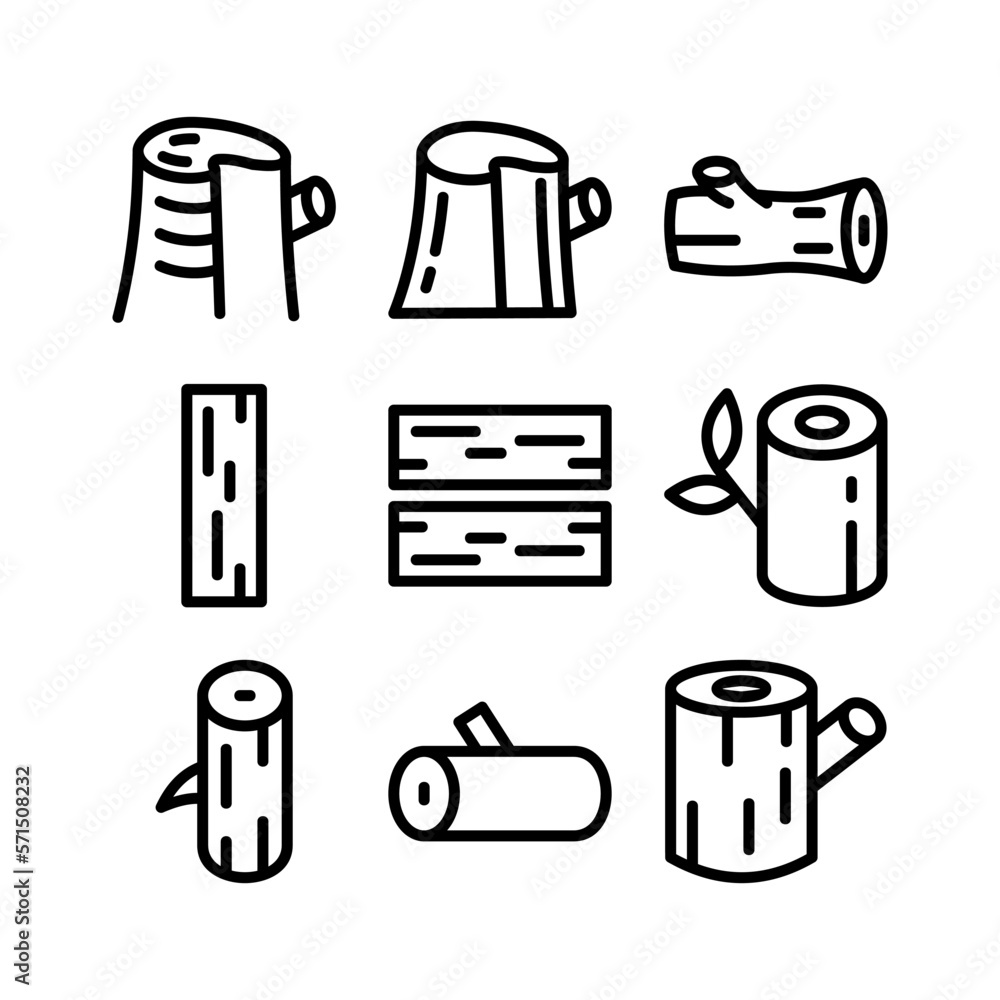 Fototapeta premium Showcase the beauty and elegance of your design with this stunning Black and White wood Icon. Perfect for graphic designs, logos, mobile apps, posters and more. 