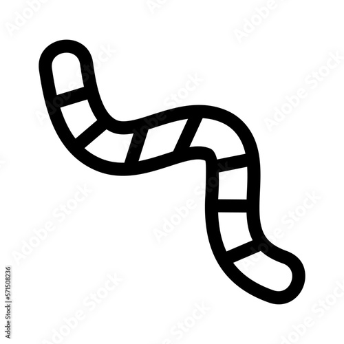 Showcase the beauty and elegance of your design with this stunning Black and White worm Icon. Perfect for graphic designs, logos, mobile apps, posters and more. 
