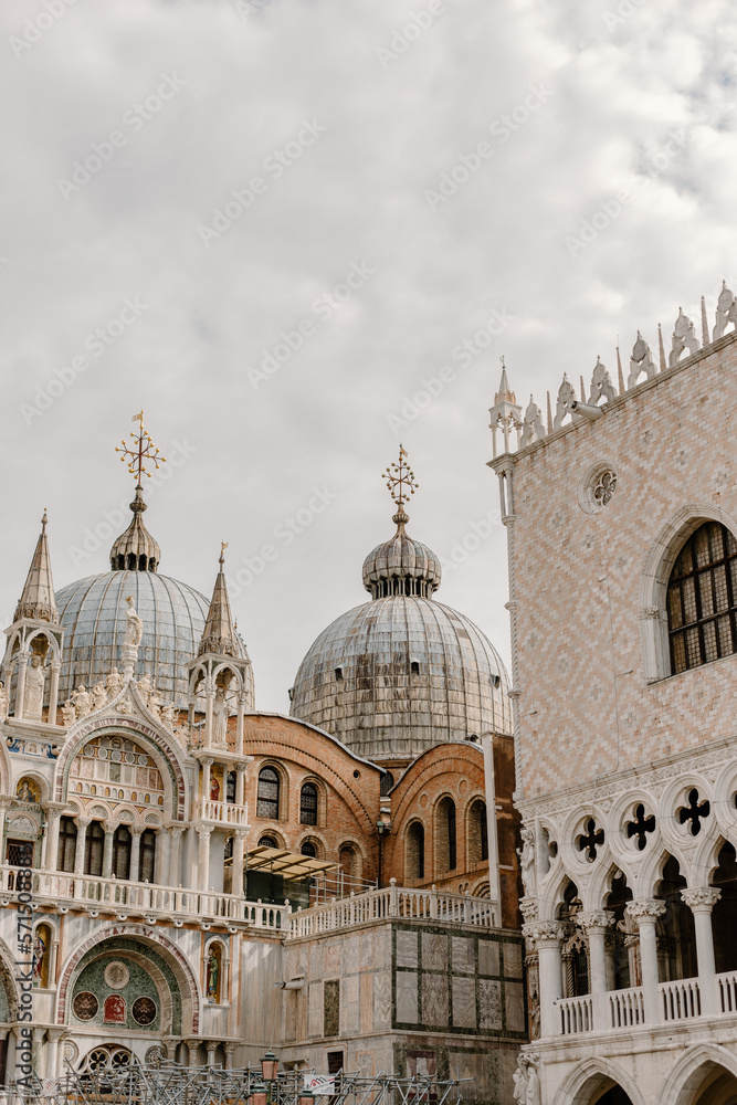 View of Saint Mark's Basilica in Venice, Italy