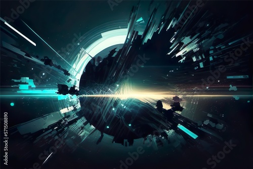 abstract cyber space background