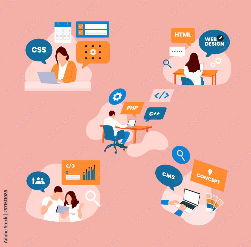 Creative Worker Icon Pack Concept