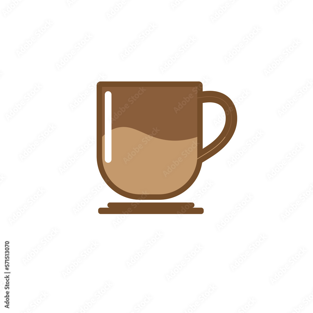 GLASS OR CUP OF COFFEE VECTOR IMAGE GLASS OR CUP OF COFFEE VECTOR IMAGE