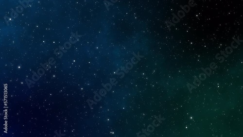 Silent starry night image CG motion 4k background with changing colors at 60fps.