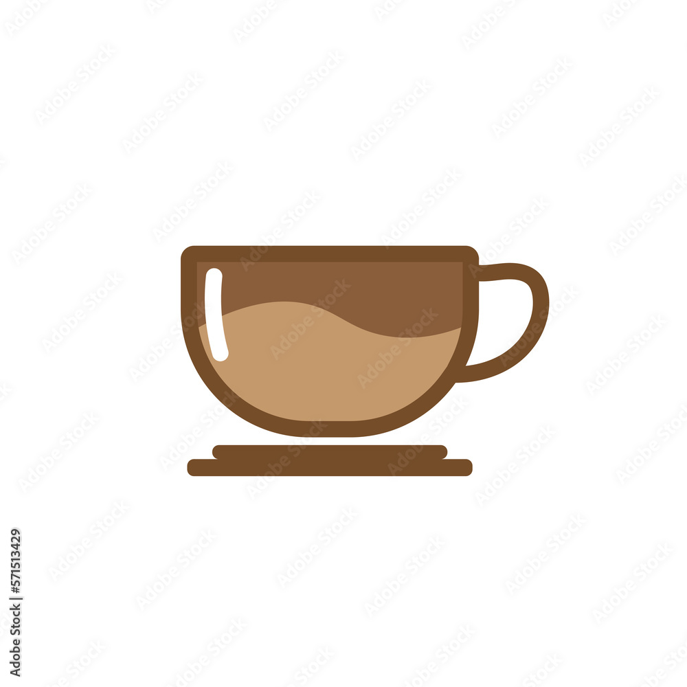 GLASS OR CUP OF COFFEE VECTOR IMAGE GLASS OR CUP OF COFFEE VECTOR IMAGE