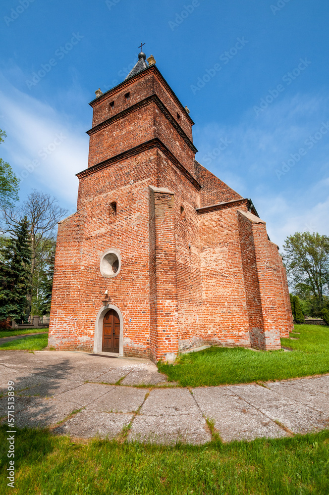 Saint Florian`s Church in Domaniew, village in Lodzkie voivodeship, Poland