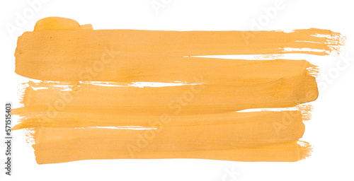 orange brush isolated on transparent background orange watercolor,png.