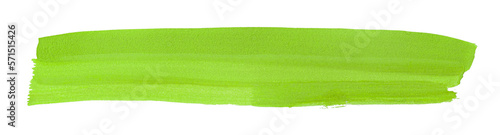 Green brush. Lime green. Isolated on transparent background. green watercolor, png