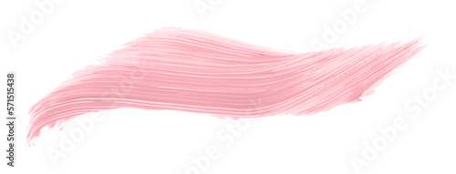 Shiny pink brush isolated on transparent background. pink watercolor png