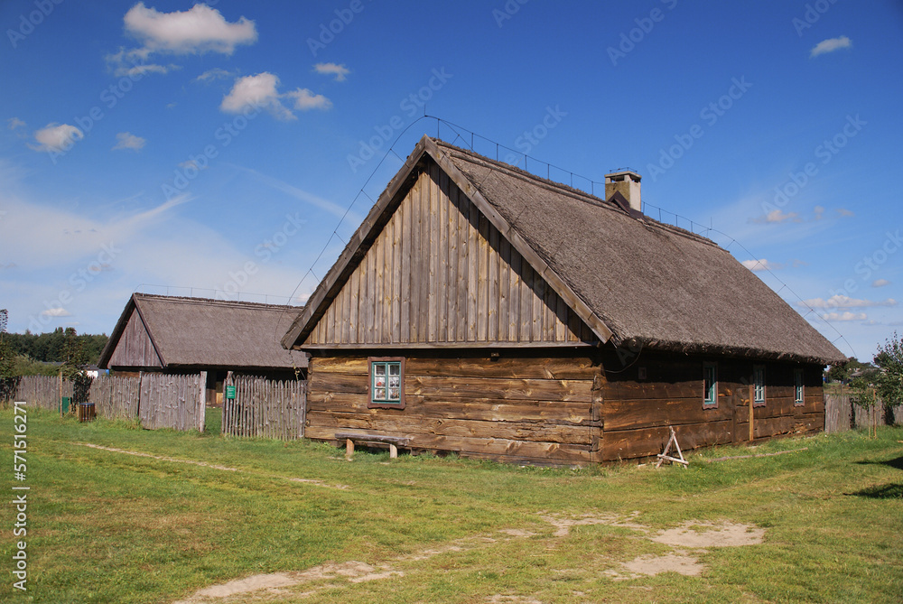 Obraz premium Wielkopolski Ethnographic Park in Dziekanowice - an open-air museum, Greater Poland Voivodeship, Poland