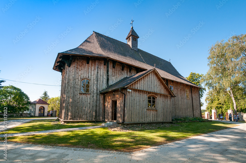 Wooden church st. Stanisław in Boguszyce, Lodz Voivodeship, Poland Wooden church st. Stanisław in Boguszyce, Lodz Voivodeship, Poland