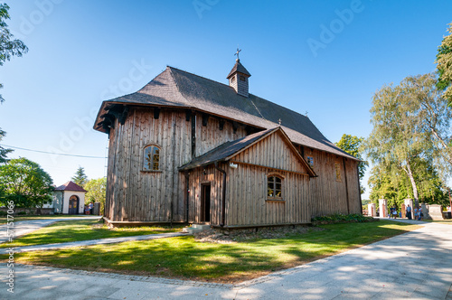 Wooden church st. Stanisław in Boguszyce, Lodz Voivodeship, Poland