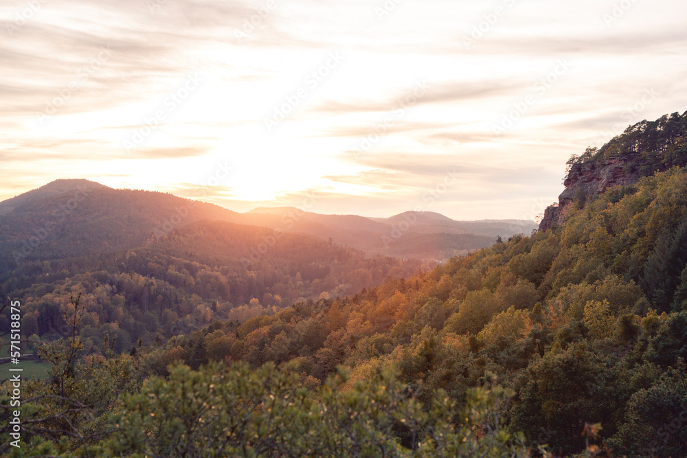 Herbst im Pfälzer Wald, Rheinland Pfalz, Deutschland