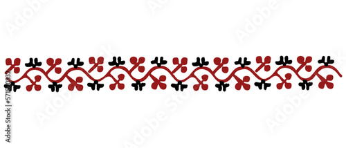 Ukrainian folk embroidery vector pattern