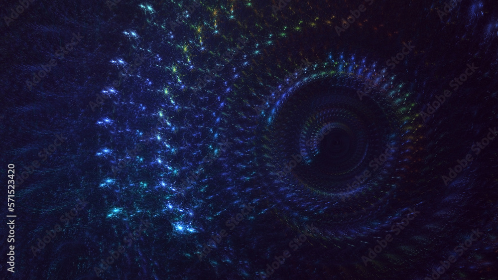 3D rendering abstract multicolor fractal light background 3D rendering abstract multicolor fractal light background