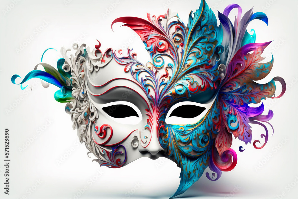 Beautiful and amazing carnival mask. Generative AI Beautiful and amazing carnival mask. Generative AI