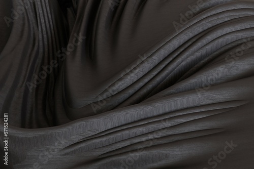 close up of black fabric © slumart