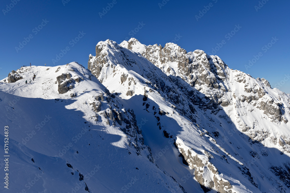 View from Nordkette mountain, Innsbruck, Tyrol, Austria