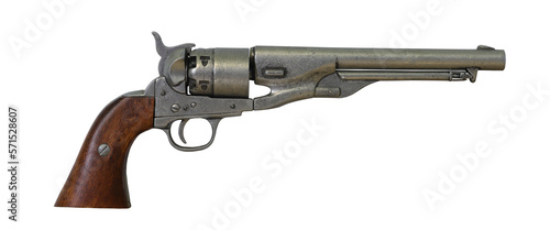 Canvas-taulu wild west revolver isolated
