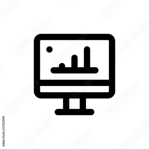 stock exchange line icon