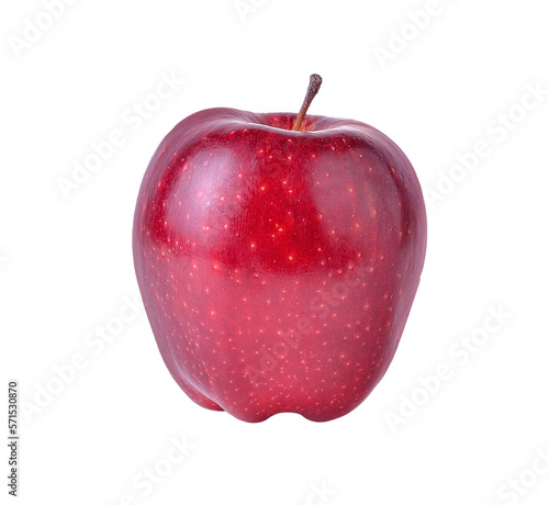 red apple on transparent png