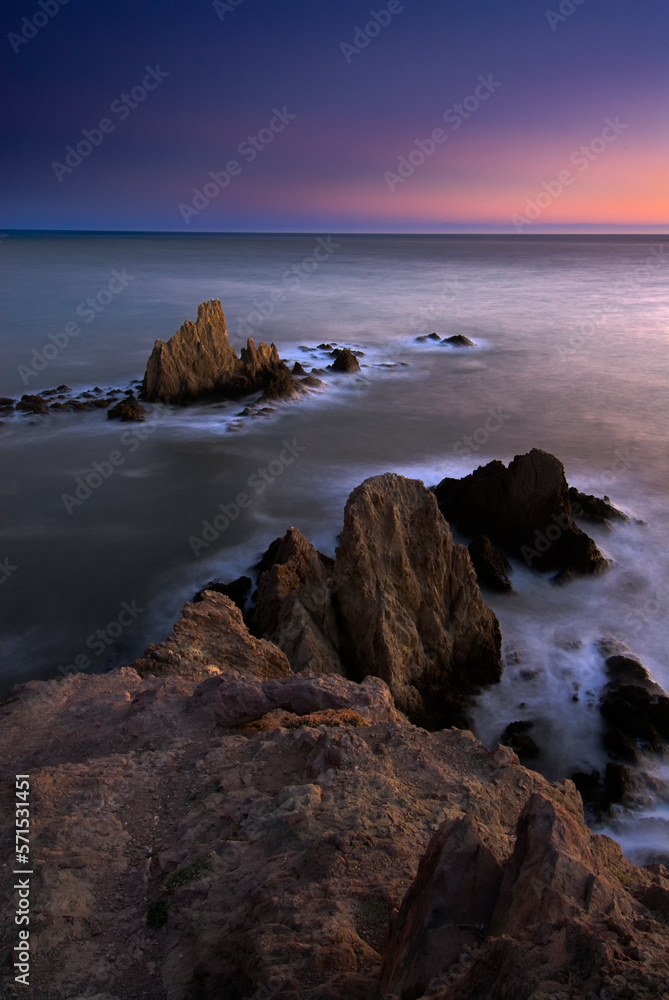 Wonderful light in the seascape of Cabo de Gata Wonderful light in the seascape of Cabo de Gata