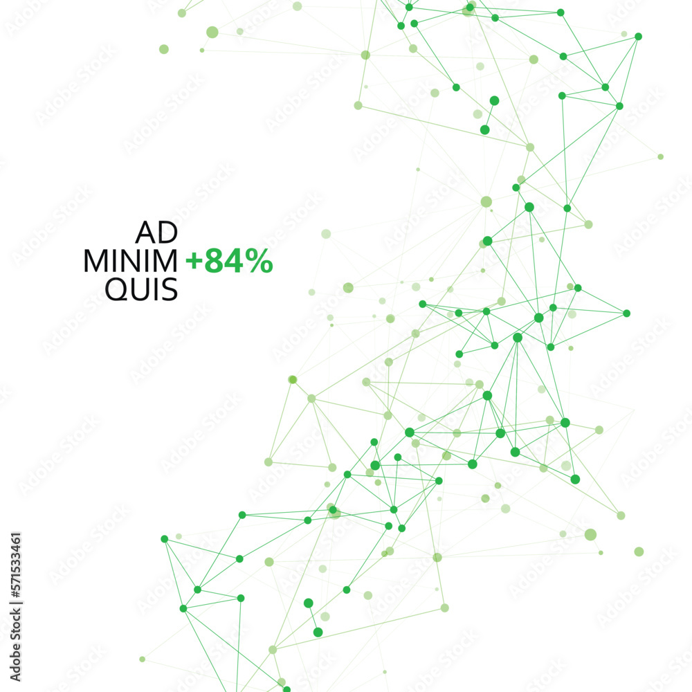 Abstract connecting dots and lines. Node digital plexus dot. Network line for web. Connection science and technology background. Vector illustration