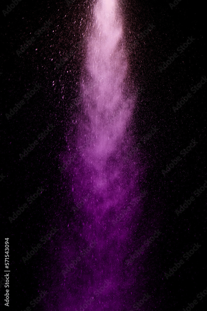 Focused flow of powder for teeth cleaning in neon-purple light. Modern dentistry. Professional dental hygiene. Gentle and effective removal of biofilm. Dental cleaning at the clinic Focused flow of powder for teeth cleaning in neon-purple light. Modern dentistry. Professional dental hygiene. Gentle and effective removal of biofilm. Dental cleaning at the clinic