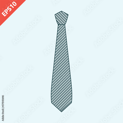 hand drawn cartoon ties design vector flat isolated illustration