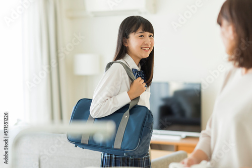 笑顔の女子学生