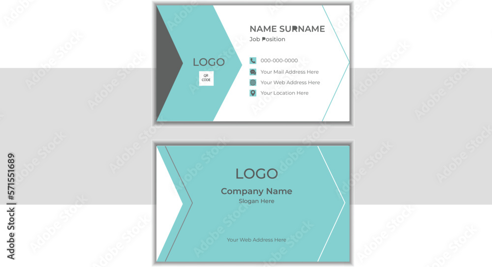 Double-sided creative business card template.