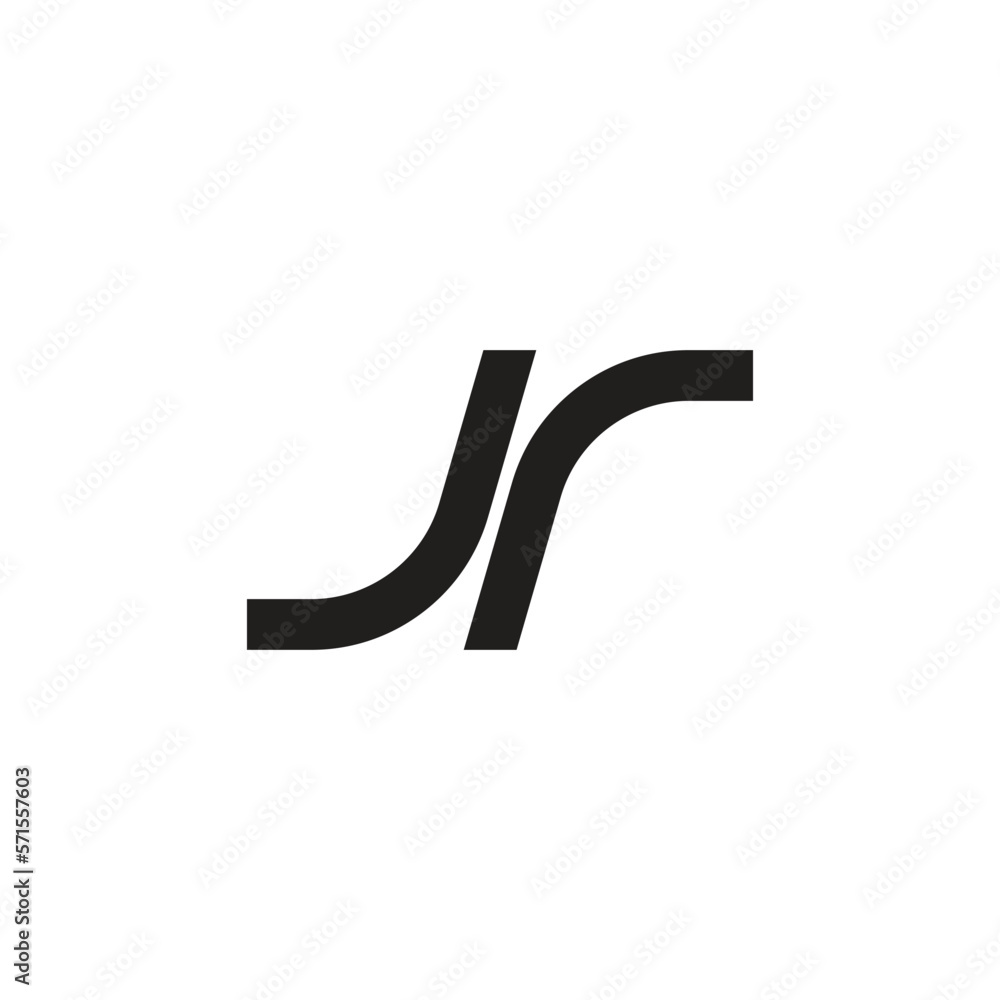 letter j and r logo icon vector. letter j and r logo icon vector.