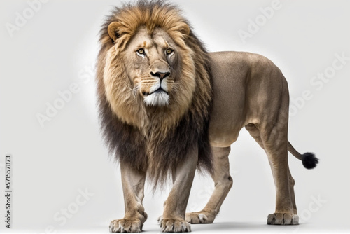 isolated lion on white background