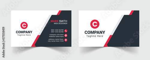 Corporate business card template, Modern business card design template, Clean professional business card template, visiting card, business card template.