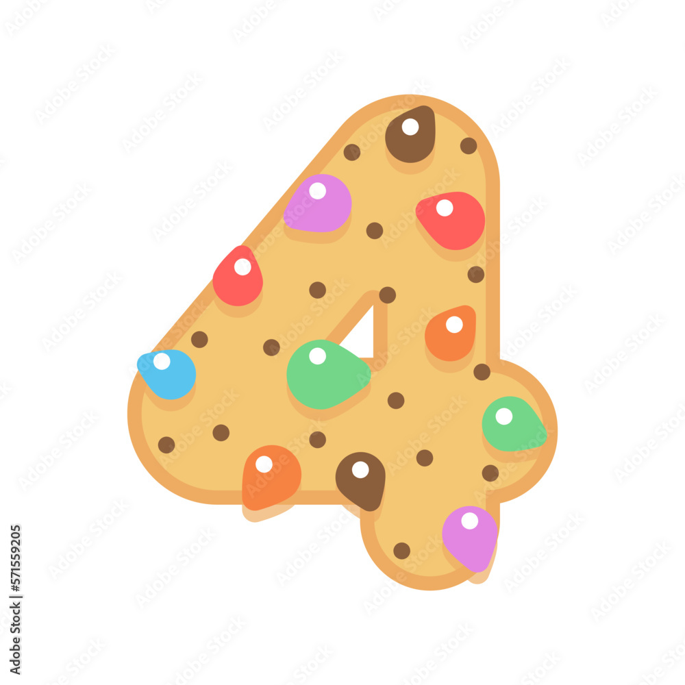 4 Cookies chocolate alphabet 4 Cookies chocolate alphabet