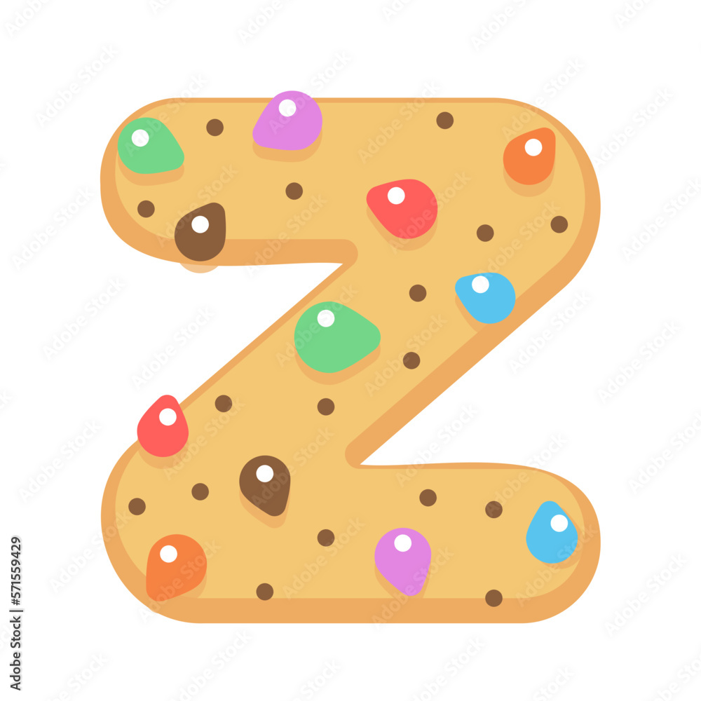 Z Cookies chocolate alphabet Z Cookies chocolate alphabet