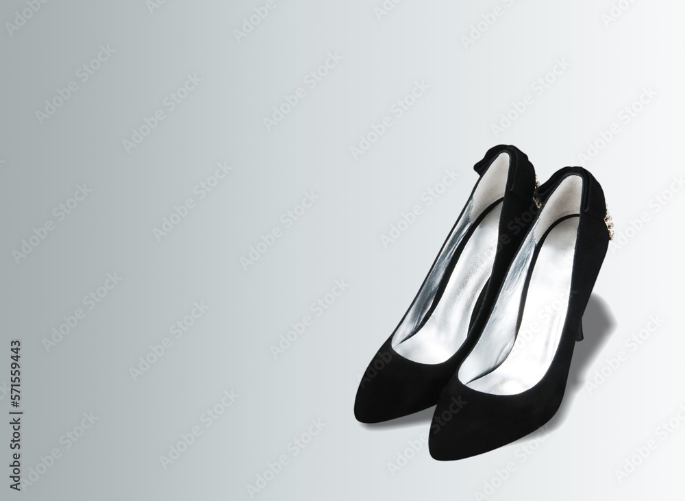 Pair of modern stylish high shoes Pair of modern stylish high shoes
