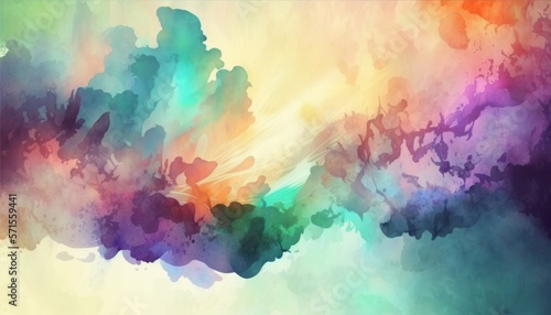 wallpaper watercolor style with gradient color  background