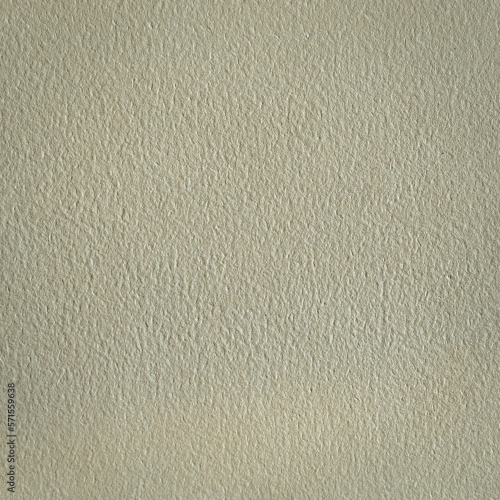 Handmade Paper in Ecru Color, Textured Background, Natural, Watercolor, for Any Handicraft Purpose, Square