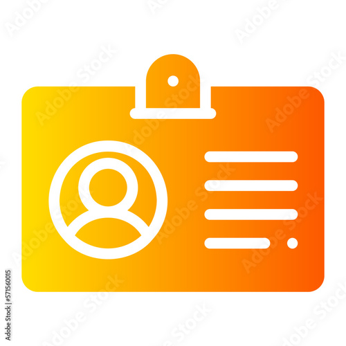 id card gradient icon