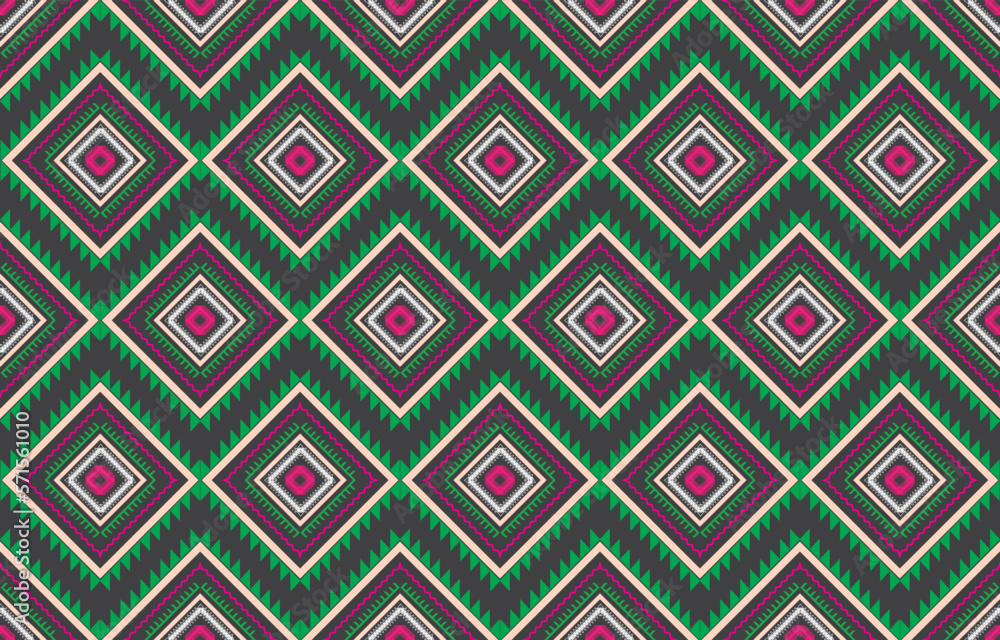 Geometric ethnic pattern traditional Design for background,carpet,wallpaper,clothing,wrapping,Batik,fabric,sarong,Vector illustration embroidery style. Geometric ethnic pattern traditional Design for background,carpet,wallpaper,clothing,wrapping,Batik,fabric,sarong,Vector illustration embroidery style.
