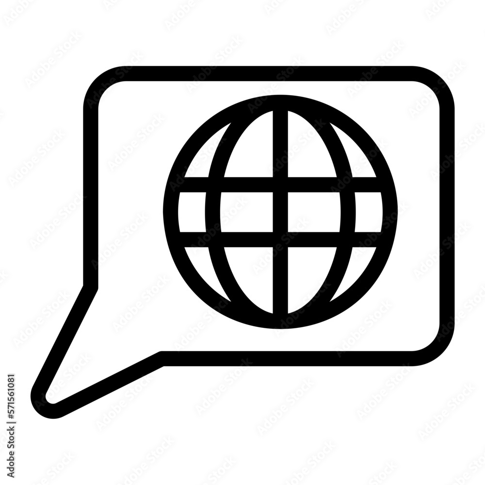 global network line icon global network line icon