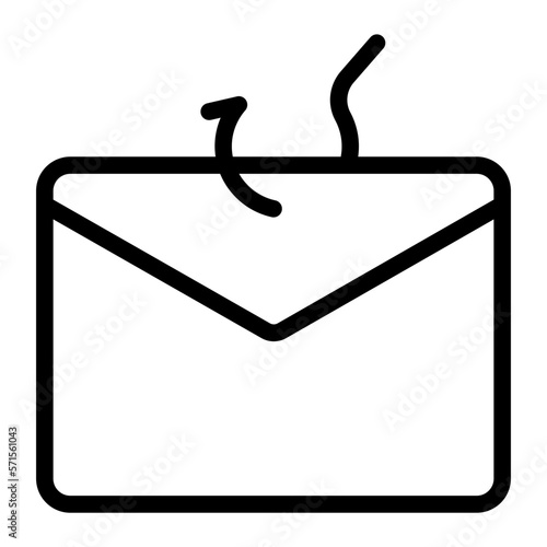 clickbait line icon