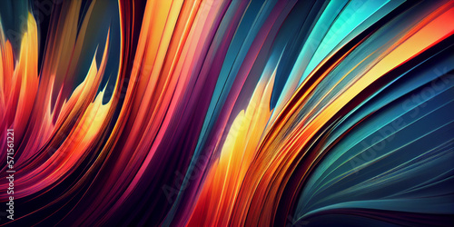 Abstract Background Colorful Lines