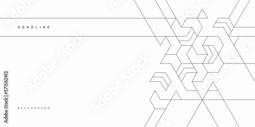Abstract geometric technological background. Vector creative design.