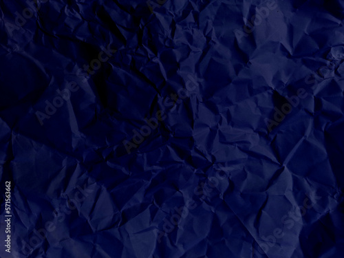 Abstract seamless grunge dark blue Crumpled Paper or wrinkled paper Pattern, Realistic and crumpled blue paper texture or blue canvas or a blue paper surface.
