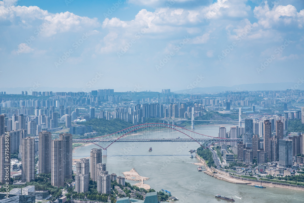 Fototapeta premium China Chongqing urban architectural scenery