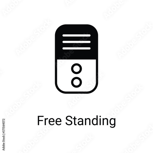 free standing Icons design stock illustration.