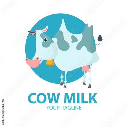 cow with milk logo mascot